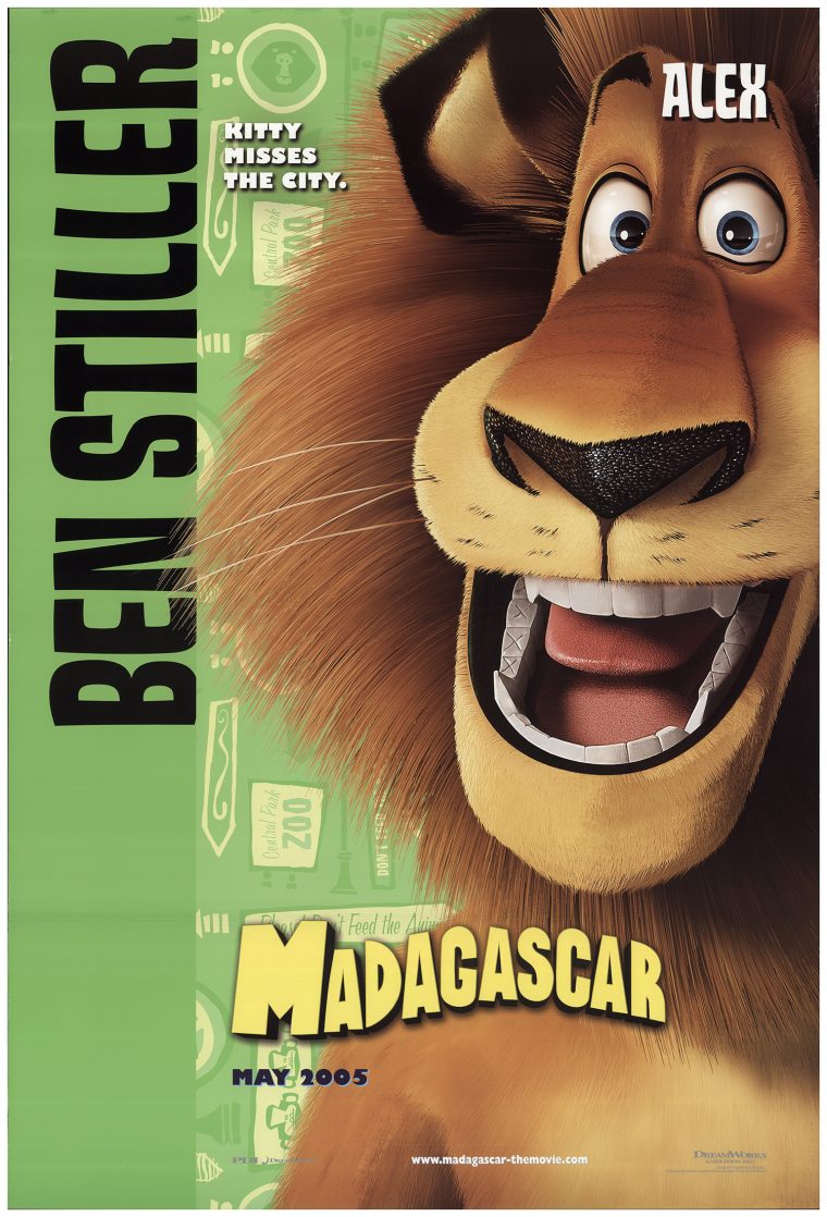 Madagascar 2005 Original Movie Poster #Fff-73982  Fffmovieposters serapportantà Madagascar Film 1