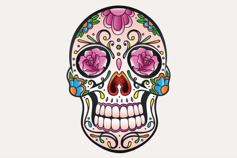 Magnifique Coloriage Tete De Mort Mexicaine A Imprimer 37 Pour pour Coloriage Tete De Mort Mexicaine