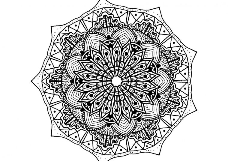 Mandala À Imprimer : Téléchargez 4 Coloriages Mandala À Imprimer – Elle serapportantà Image Mandala A Imprimer