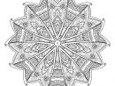 Mandala Étoilé - Mandalas - Coloriages Difficiles Pour Adultes avec Coloriage D Étoile