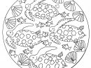 Mandala Poisson En Mer - Mandalas - Coloriages Difficiles Pour Adultes avec Coloriage Animaux De La Mer