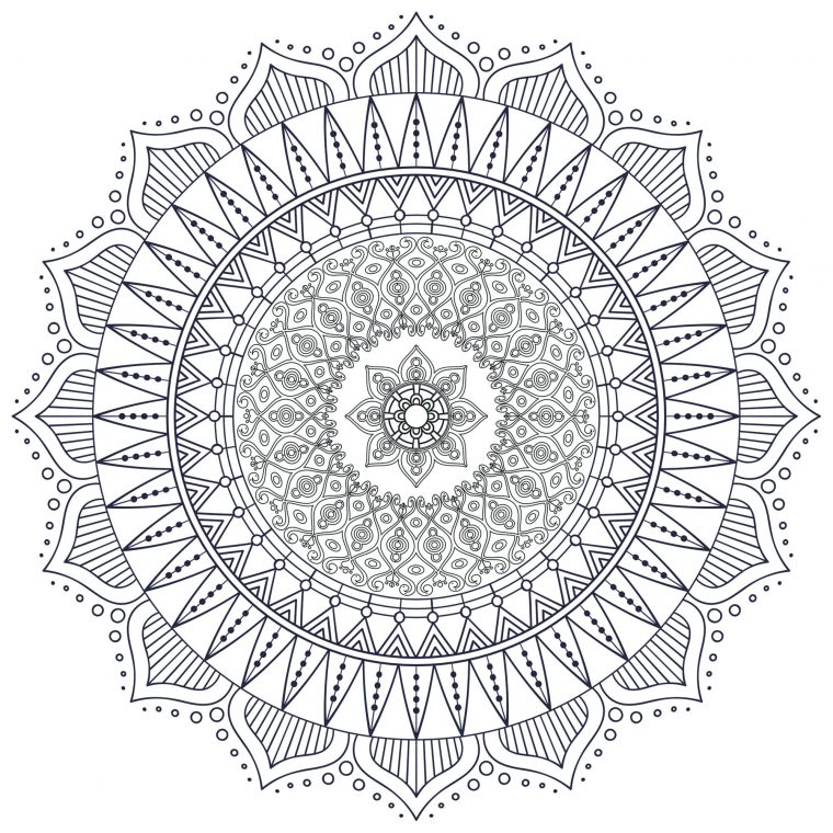 Mandala Zen Antistress 7 – Mandalas – Coloriages Difficiles Pour Adultes à Mandala A Imprimer Difficile