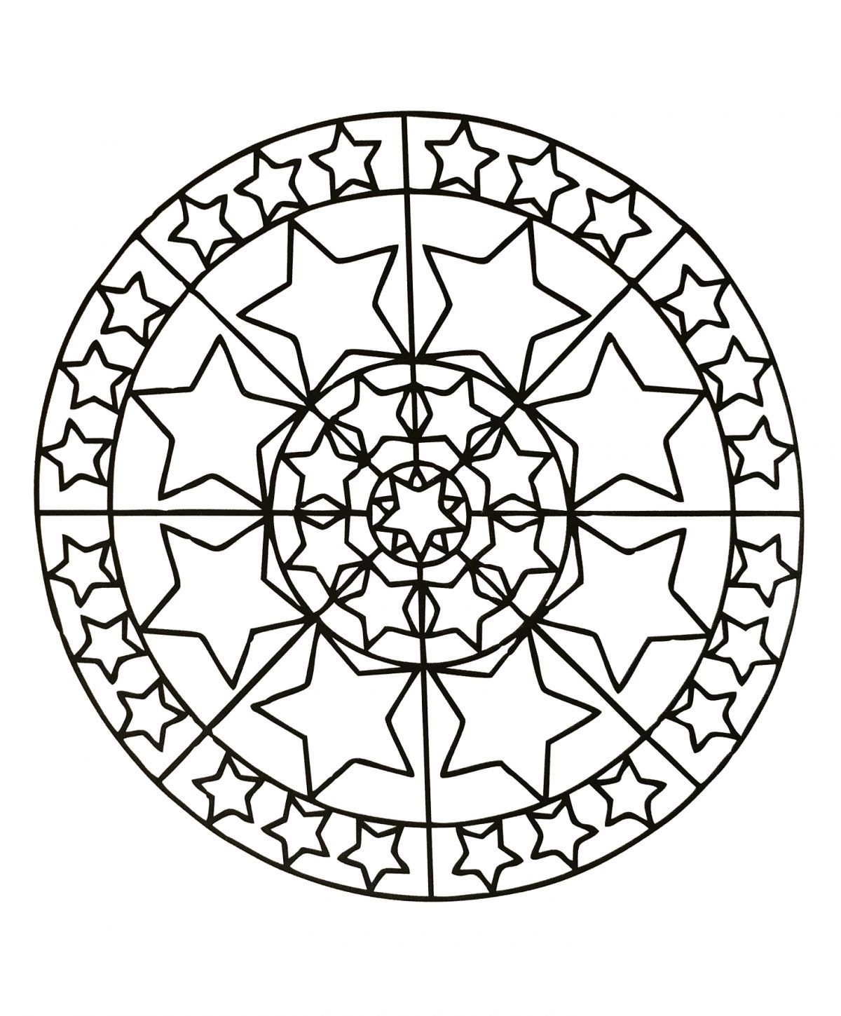 Mandalas A Imprimer 21 - Coloriage Mandalas - Coloriages Pour Enfants destiné Mandala Enfant À Imprimer