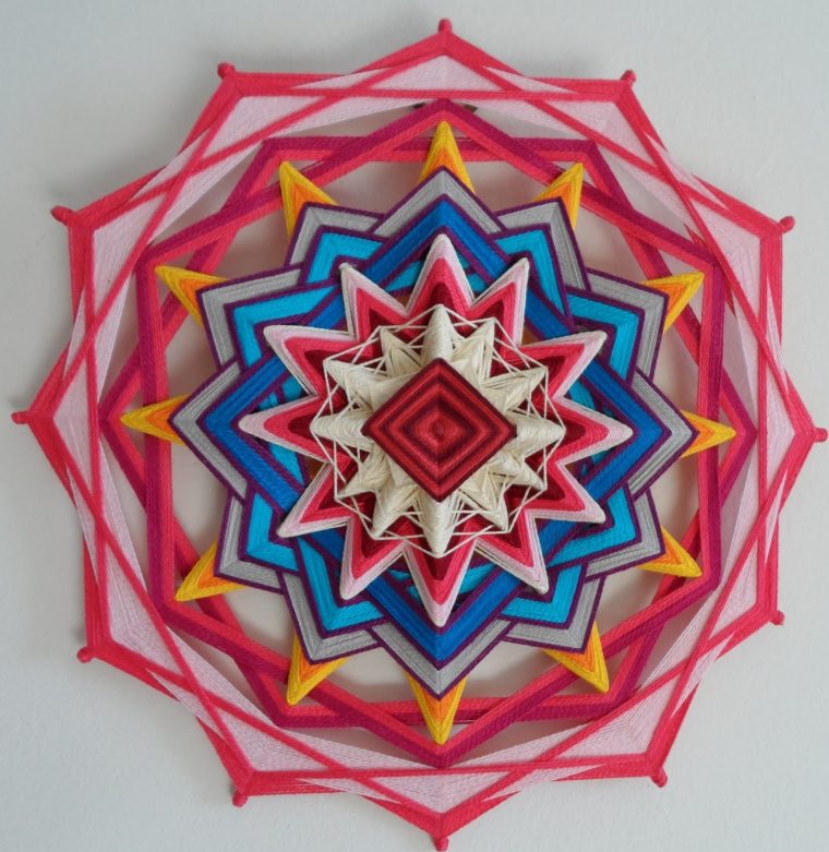 Mandalas Olho De Deus: A Cor Rosa Na Mandala avec Des Mandalas