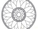 Mandalas - Rosace Modèle N°1 encequiconcerne Mandala Facile À Imprimer