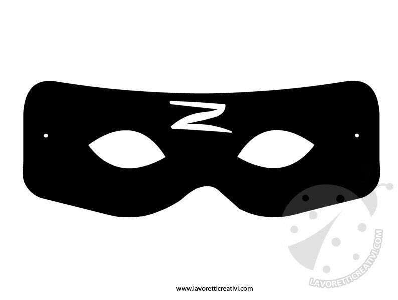 Maschera Di Zorro Da Ritagliare - Lavoretti Creativi tout Masque De Zorro À Imprimer 