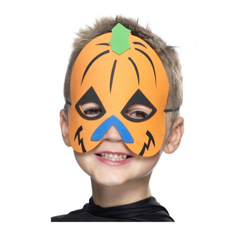 Masque Citrouille Halloween serapportantà Masque Halloween Enfant