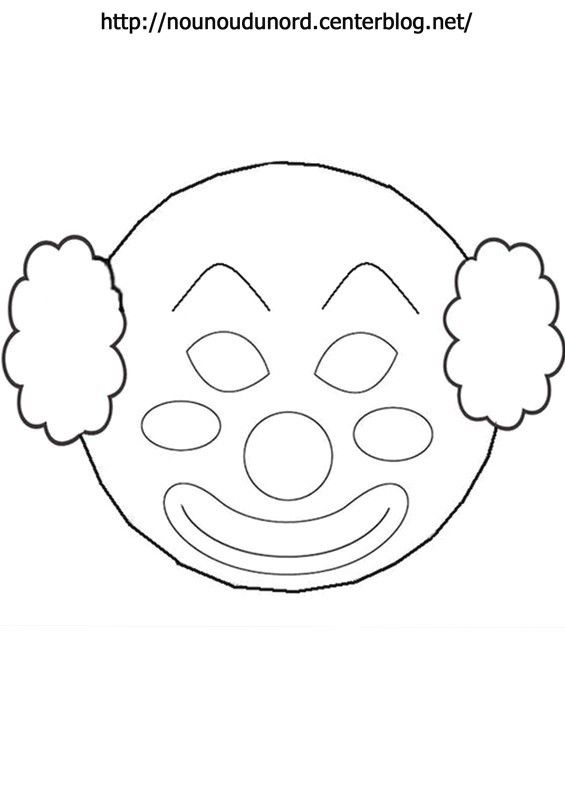 Masque Clown À Imprimer encequiconcerne Dessin De Masque A Imprimer 