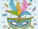 Masque De Carnaval Brésilien Dessiné À La Main  Vecteur Gratuite encequiconcerne Masque De Carnaval Dessin
