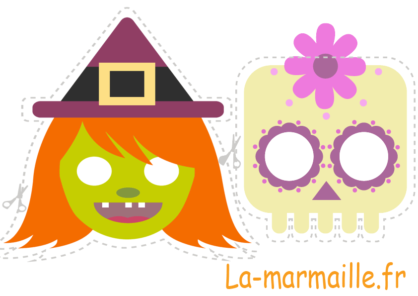 Masque Halloween : 10 Masques À Imprimer Gratuitement pour Deco Halloween A Imprimer