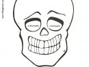 Masque Squelette À Colorier - Photo De À Imprimer - Des P'Tits Riens dedans Masque Halloween A Colorier