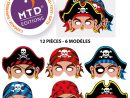 Masques De Pirates En Carton à Masque Pirate Fille A Imprimer