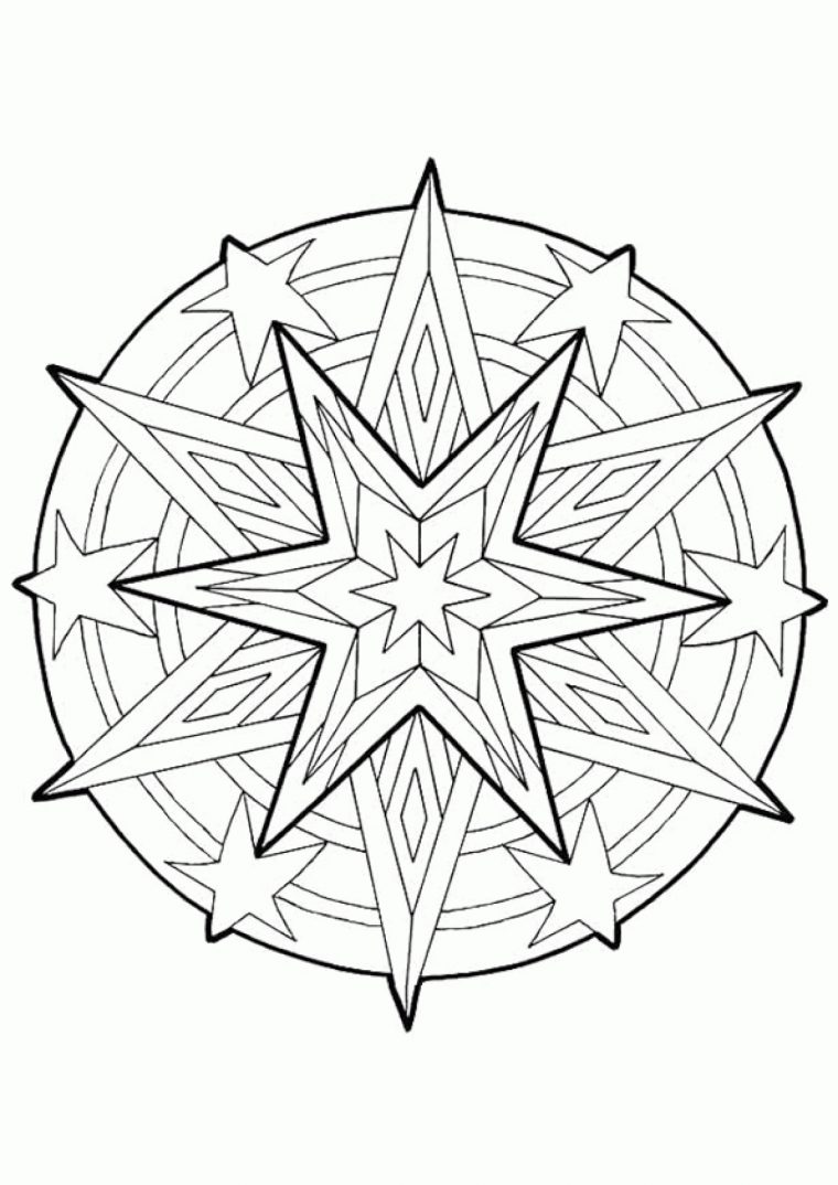 Meilleur Pour Dessin Etoile De Noel A Colorier – Random Spirit à Coloriage D Étoile