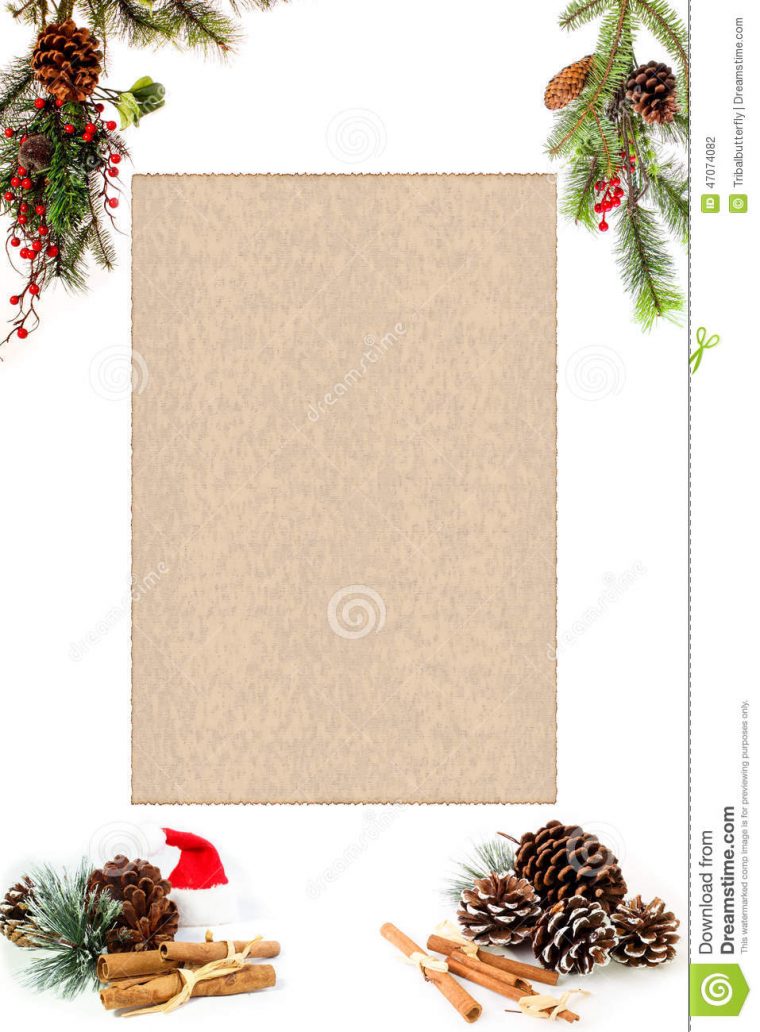 Menu Vide De Noël Pour Vos Propres Mots Photo Stock – Image Du Cannelle à Carte Menu De Noel Gratuit