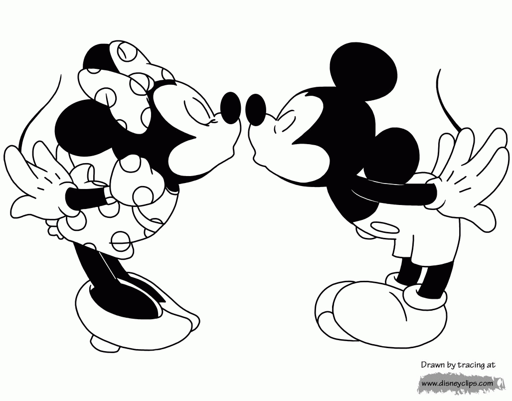 Mickey And Minnie Mouse Coloring Pages (3)  Disneyclips encequiconcerne Coloriage Mickey Et Minnie