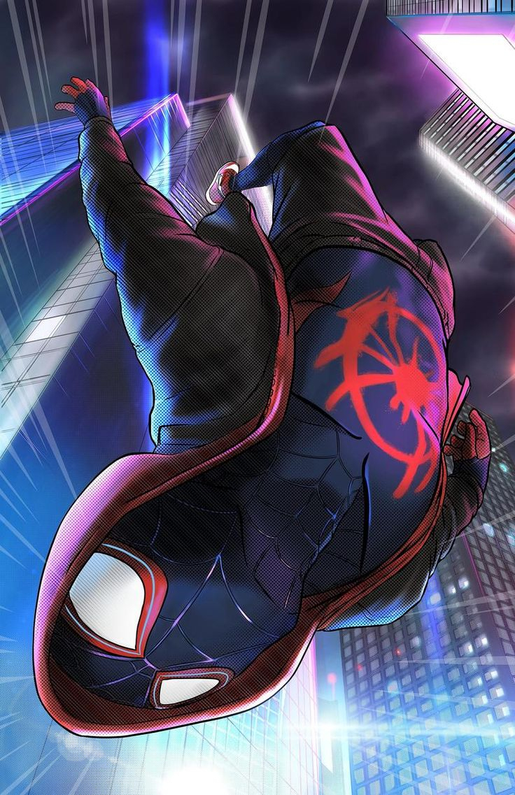 Miles Morales Itsv  Etsy  Fond D&amp;#039;Ecran Dessin, Heros Film, Fond D concernant Spider Man Le Dessin Animé 