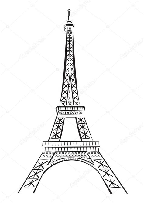 Modele De Tour Eiffel Dessin - Tu Vas Voir Ce N'Est Pas Compliqué, intérieur Comment Dessiner La Tour Eiffel