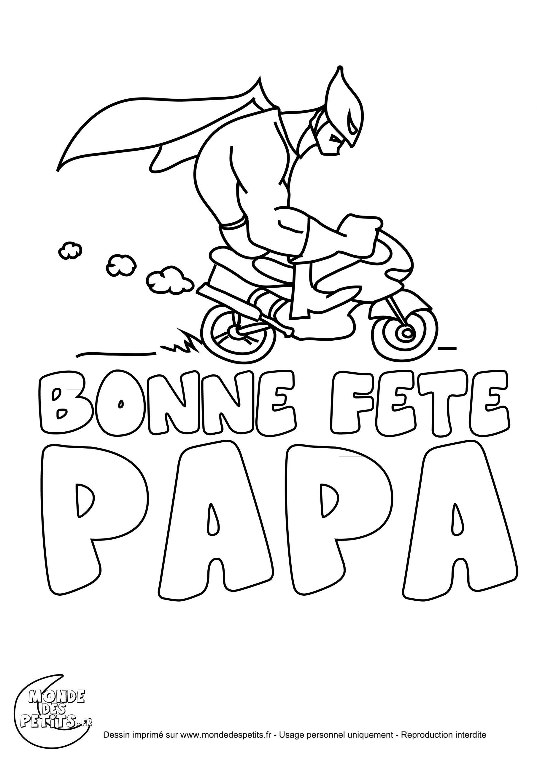 Monde Des Petits - Coloriages À Imprimer destiné Dessin Fete Des Pere 