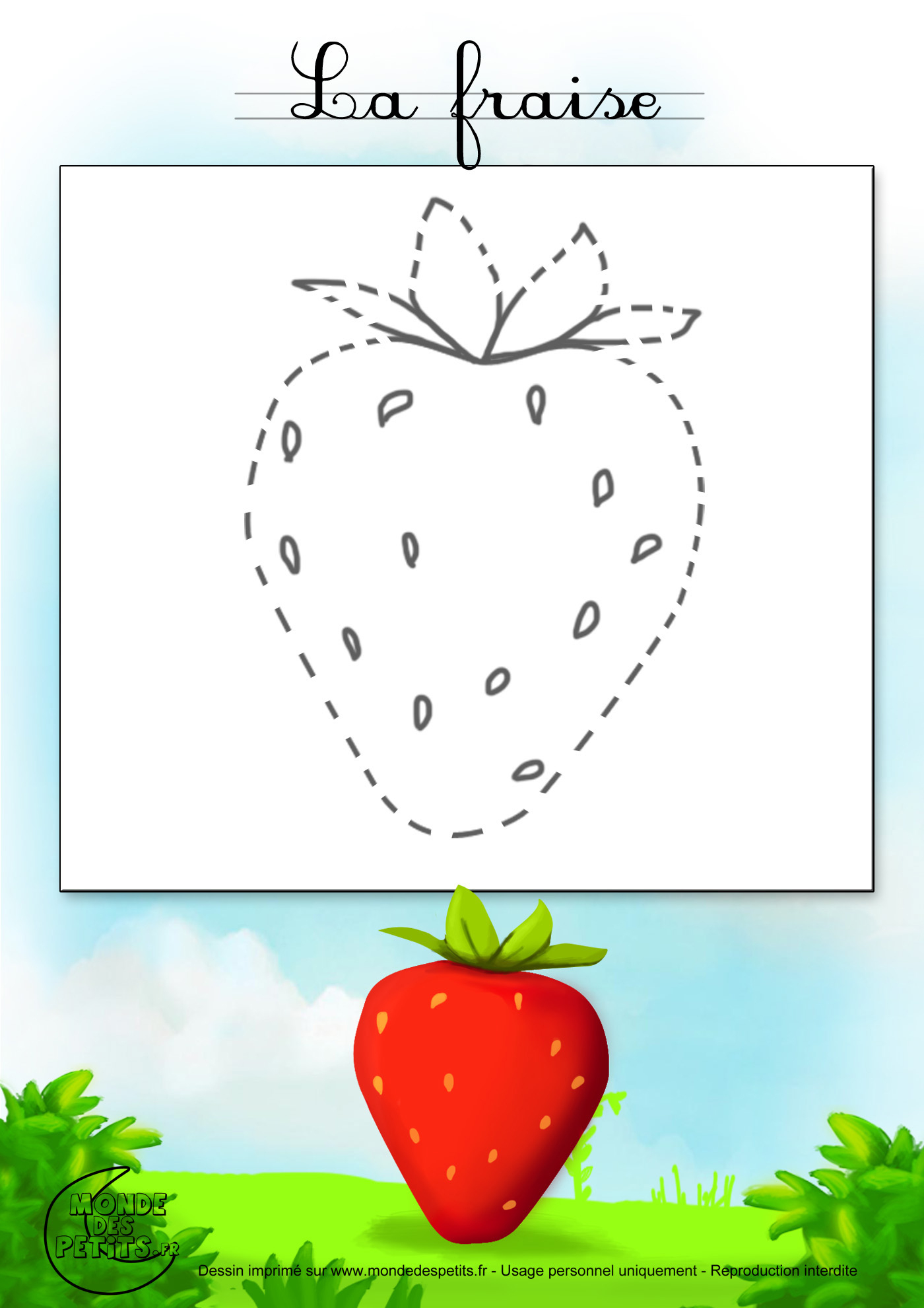 Monde Des Petits - Tutoriel Vidéo concernant Dessin De Fraise