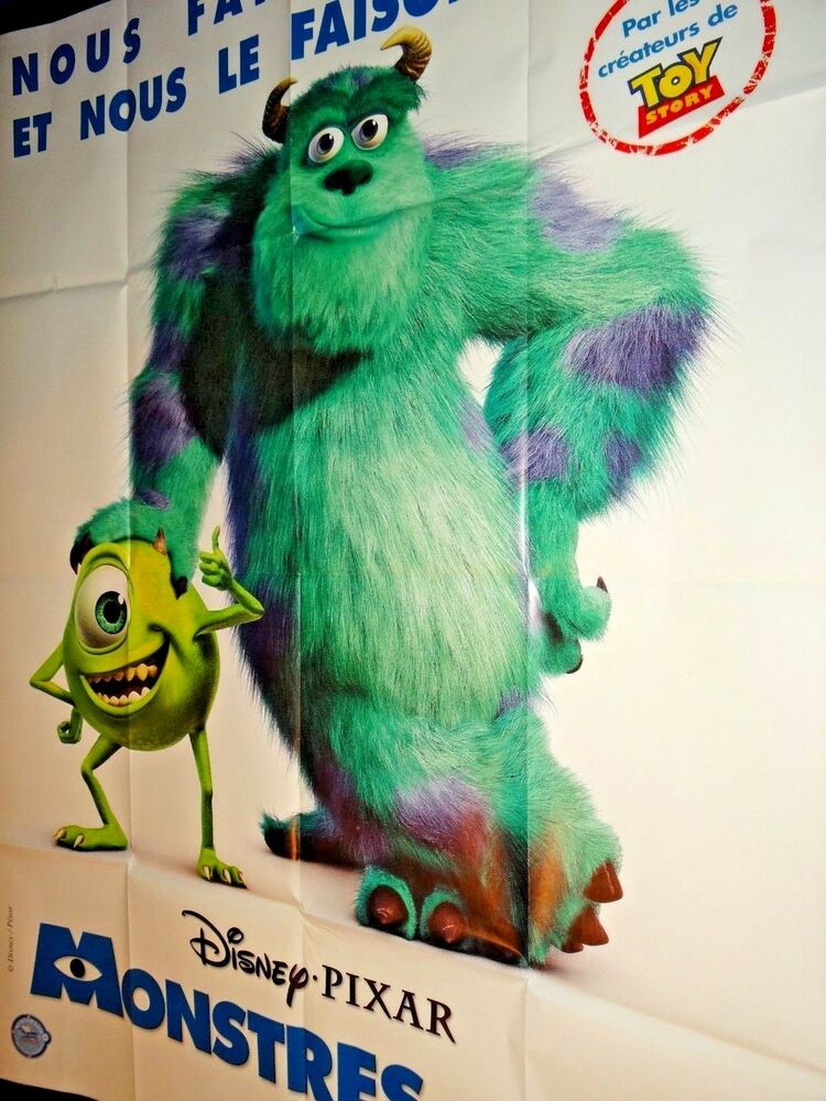 Monstres Et Cie ! Affiche Cinema Animation Bd Disney Pixar  Ebay intérieur Monster &amp; Cie