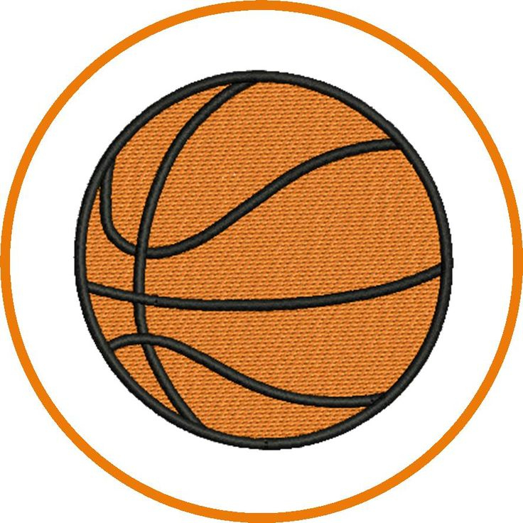 Motif Broderie Ballon Basket  Broderie Gratuite, Broderie tout Dessin De Ballon De Basket 