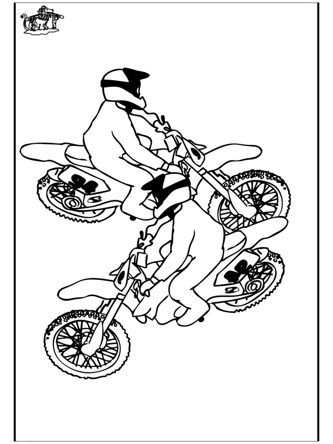 Moto 3 – Coloriages Assortis à Coloriage Moto