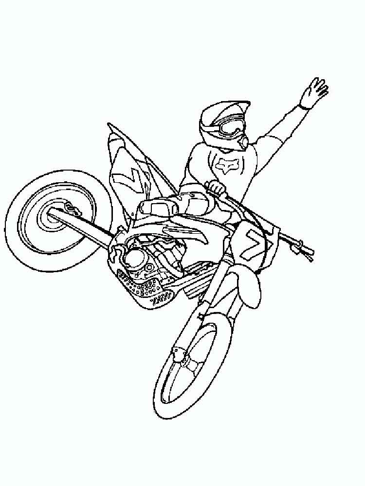 Motocross Coloring Pages At Getdrawings  Free Download avec Moto Cross Coloriage 