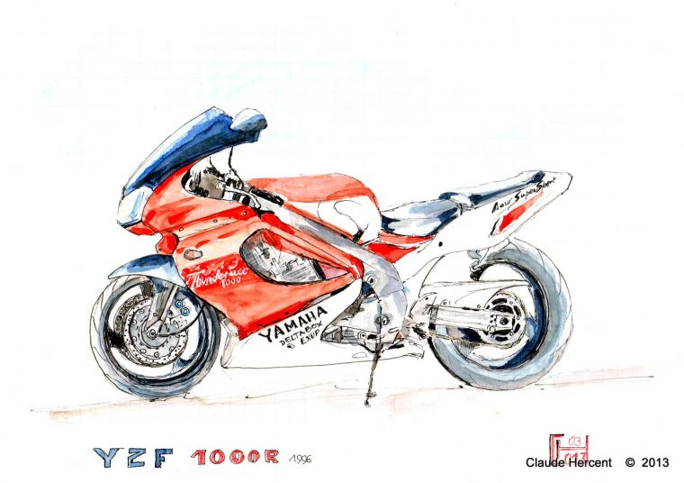 Motographie.galerie De Dessins Et Peintures De Motos – Le Blog De dedans Dessin De Moto