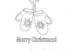 Moufles Image Gratuite - Noël À Colorier - Noël Coloriages Dessin concernant Noel A Colorier
