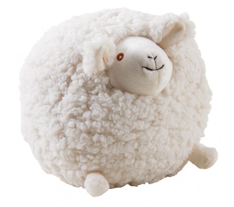 Mouton En Laine Blanc Shaggy Moyen Modèle – Peluche But serapportantà Image Mouton