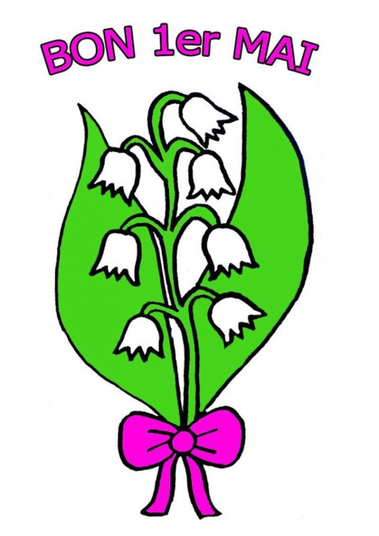 Muguet Coloriage encequiconcerne Coloriage Muguet A Imprimer