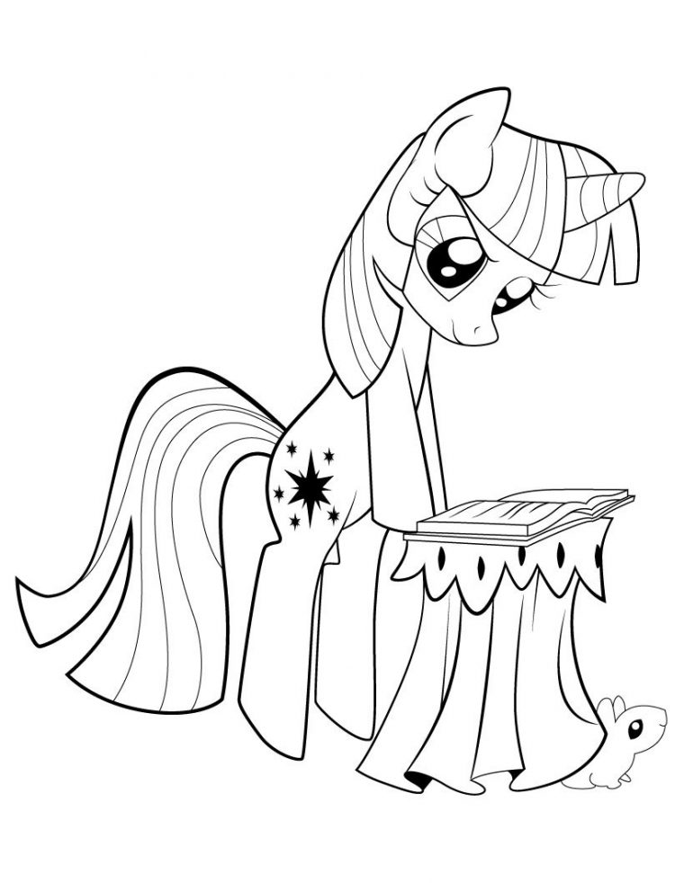 My Little Pony Twilight Sparkle Reading Coloring Page – My Little Pony tout Coloriage Twilight