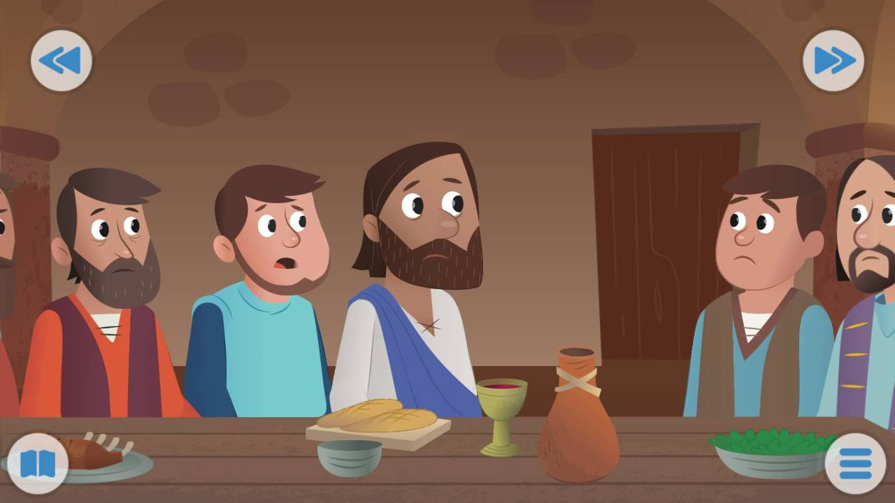N°29 Le Dernier Repas ,La Sainte Cène (Vidéo Chrétien Pour Les Enfants avec Dessin Enfant