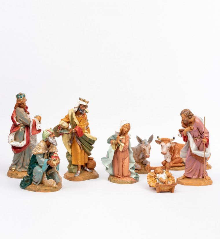 Naissance De Jésus, 8 Éléments Pour Crèche 30 Cm – Crèche De Noël 30 Cm destiné Image Naissance De Jesus