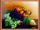 Nature Morte Au Panier De Fruits - Carolinepc40-Peintures.overblog tout Dessin Panier De Fruits