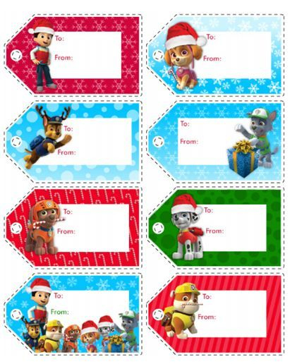Nick Jr. Holiday Gift Tags  Etiquette Cadeau Noel, Étiquette Joyeux destiné Étiquette Joyeux Anniversaire À Imprimer 