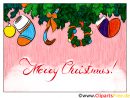 Noël E-Carte Cadeau À Imprimer Ou À Envoyer Par Mail - Merry Christmas destiné Cartes De Noel A Imprimer