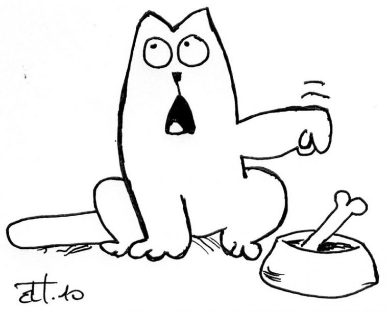 Nourrir Son Chat ? – Ze Alain Blog concernant Dessin De Chat Rigolo