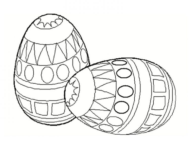 Oeuf De Pâques À Colorier : 30 Dessins À Imprimer Gratuitement concernant Oeuf De Paques A Colorier