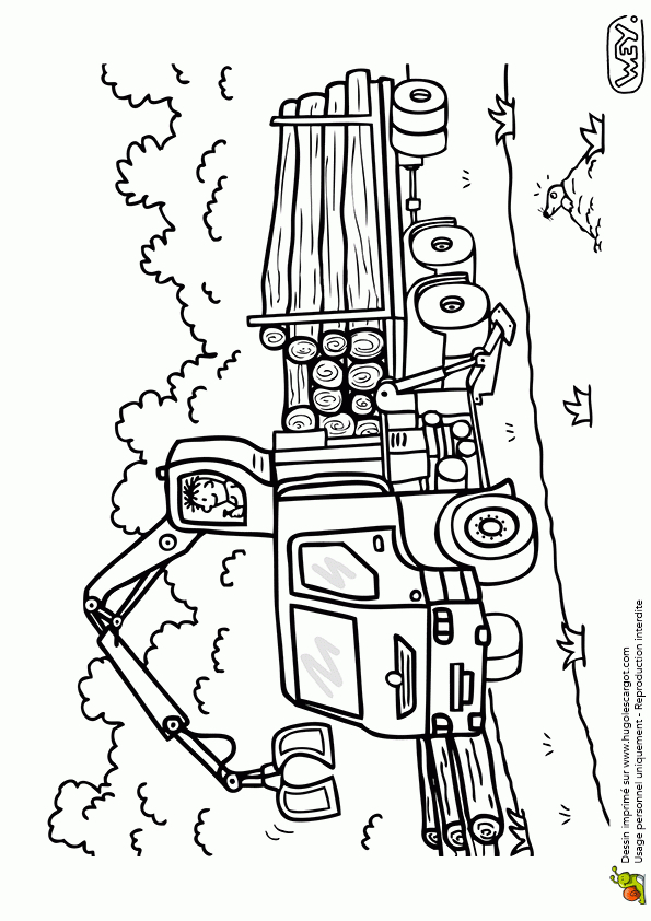 , Page 10 Sur 12 Sur Hugolescargot  Coloriage Camion, Coloriage dedans Jeux Gratuits De Camion De Chantier