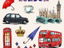 Papier Peint Des Symboles De Londres. Ensemble De Dessins. • Pixers avec Coloriage De Londres A Imprimer