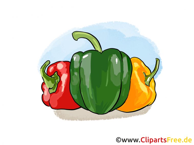 Paprika Illustration Gratuite – Légume Clipart – Légumes Dessin concernant Dessin De Legumes