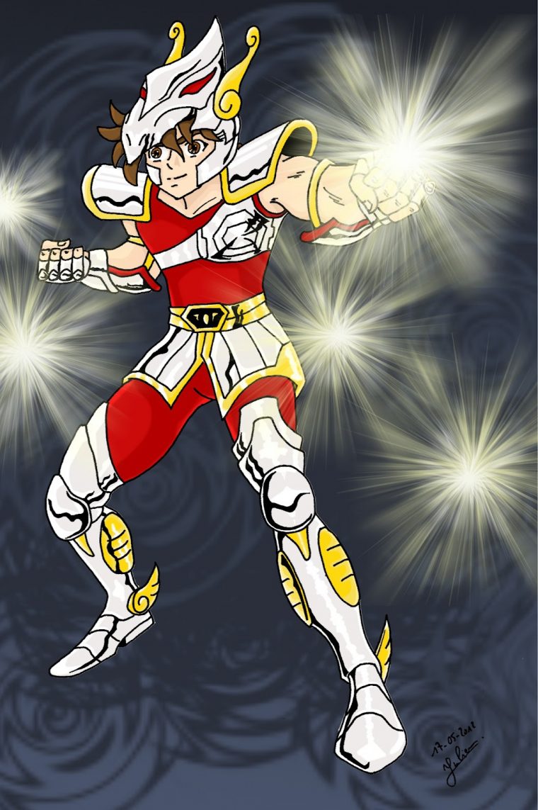 Par Le Météore De Pegase! Une Colorisation De Seiya – Juju Gribouille à Dessin De Pégase