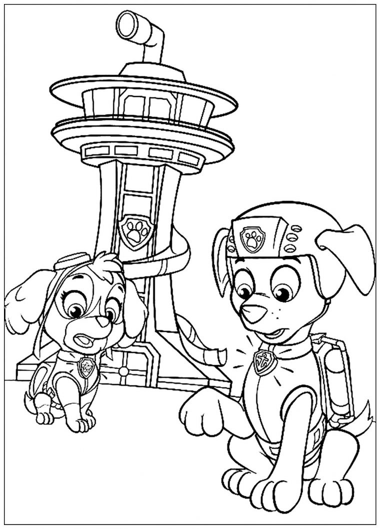 Pat Patrouille : Alerte – Coloriage Pat Patrouille – Coloriages Pour intérieur Modele Coloriage Enfant