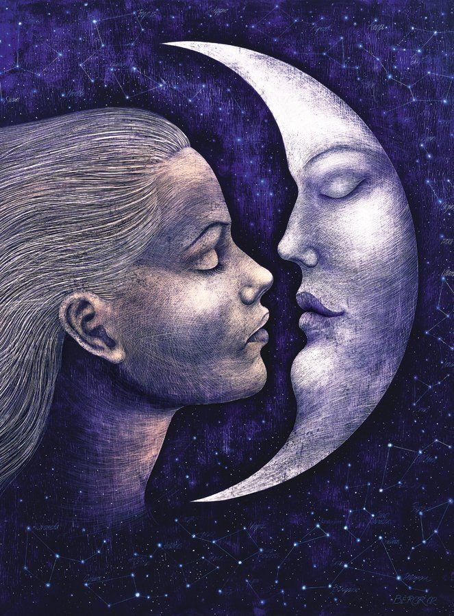 Pavel Bergr  Clair De Lune, Dessin Tumblr, Dessin destiné Dessin De Lune