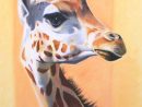 Peignez La Girafe ! 2014 - Pastel Sec - 75 X 55 - 300€  Artist dedans Dessin Girafe