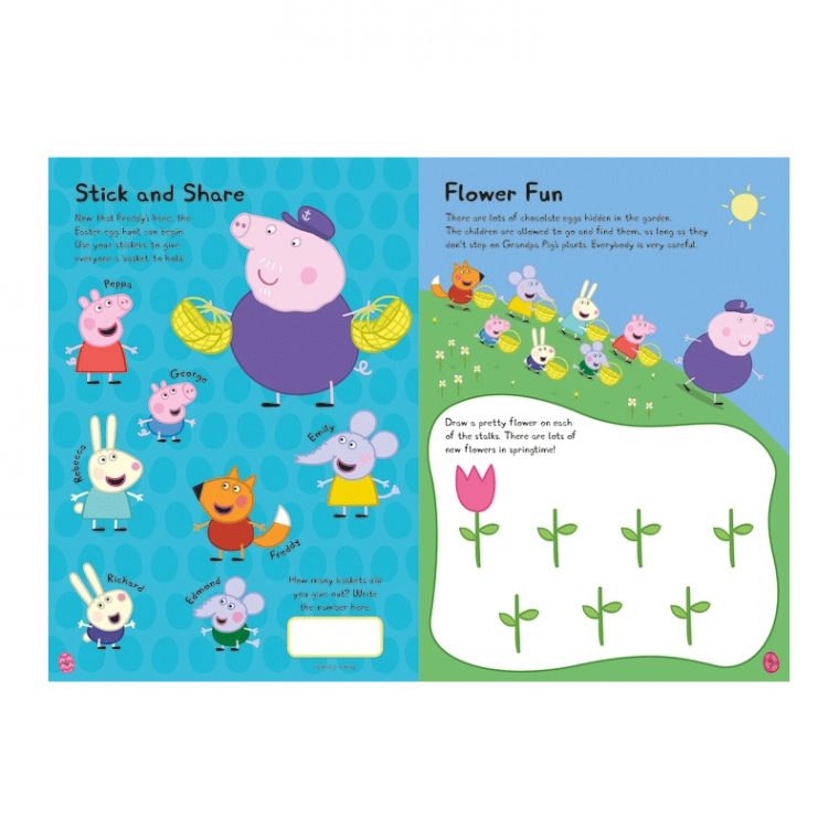 Peppa Pig – Happy Easter – Sticker Activity Book ~ Joyeuses Pâques serapportantà Joyeuses Paques Anglais