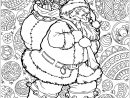 Père Noël À Colorier, Avec Fond Plein De Motifs, Et Texte 'Joyeux Noël pour Image Noel À Imprimer