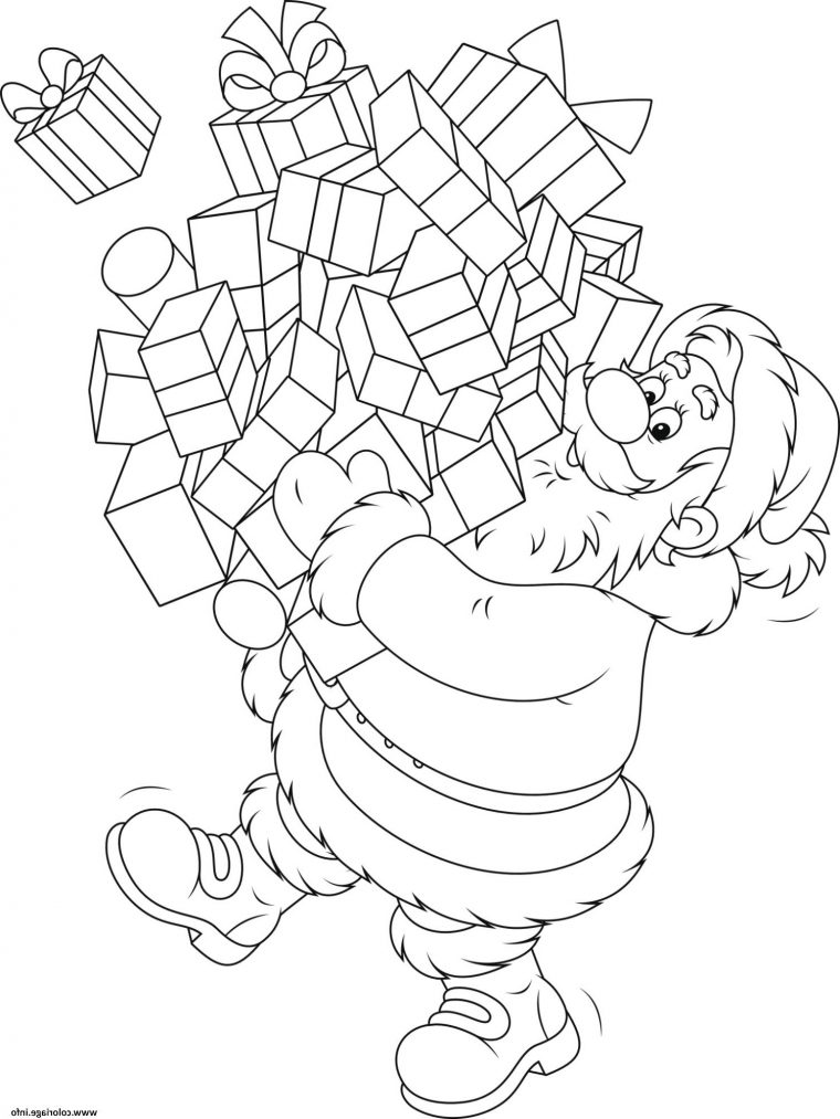 Père Noel A Colorier Élégant Image Coloriage Pere Noel Avec Pleins De avec Image Pere Noel A Colorier