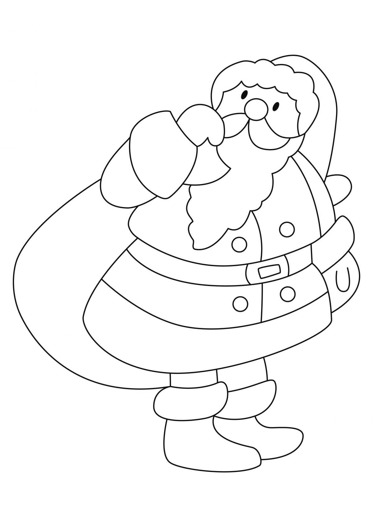 Pere Noel Dessin Coloré  Colorier Un Pere Noel - Cliquez Sur L'Image dedans Dessin De Père Noel À Imprimer